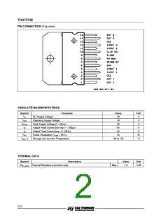 浏览型号TDA7374的Datasheet PDF文件第2页