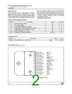 浏览型号TDA7377的Datasheet PDF文件第2页
