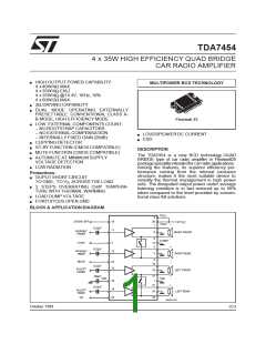 浏览型号TDA7454的Datasheet PDF文件第1页