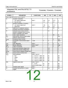 浏览型号TDA8362的Datasheet PDF文件第12页