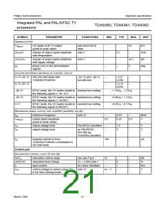 浏览型号TDA8362的Datasheet PDF文件第21页