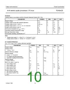 浏览型号TDA8425的Datasheet PDF文件第10页