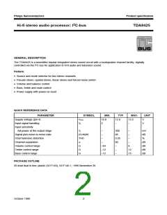 浏览型号TDA8425的Datasheet PDF文件第2页