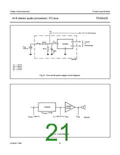 浏览型号TDA8425的Datasheet PDF文件第21页