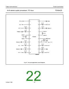 浏览型号TDA8425的Datasheet PDF文件第22页