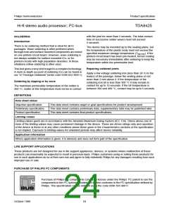 浏览型号TDA8425的Datasheet PDF文件第24页