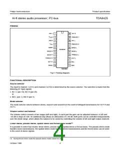 浏览型号TDA8425的Datasheet PDF文件第4页