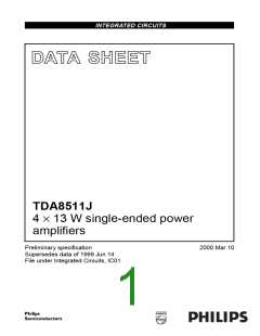 浏览型号TDA8511J的Datasheet PDF文件第1页