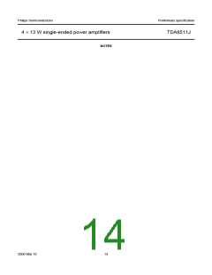 浏览型号TDA8511J的Datasheet PDF文件第14页
