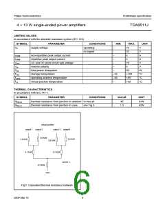 浏览型号TDA8511J的Datasheet PDF文件第6页