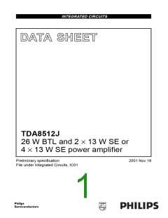 浏览型号TDA8512J的Datasheet PDF文件第1页