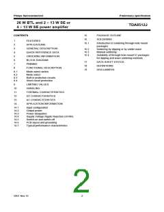 浏览型号TDA8512J的Datasheet PDF文件第2页