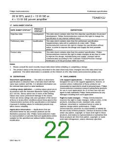 浏览型号TDA8512J的Datasheet PDF文件第22页