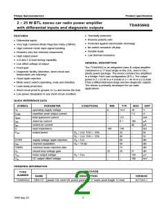 浏览型号TDA8566Q的Datasheet PDF文件第2页