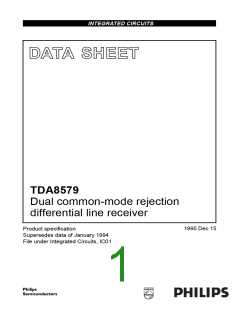 浏览型号TDA8579的Datasheet PDF文件第1页