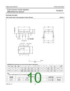 浏览型号TDA8579的Datasheet PDF文件第10页