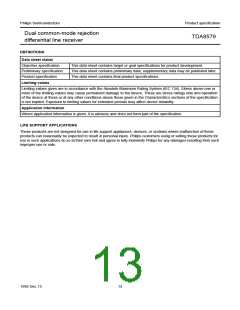 浏览型号TDA8579的Datasheet PDF文件第13页