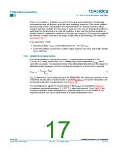 浏览型号TDA8920BJ的Datasheet PDF文件第17页