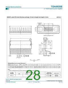 浏览型号TDA8920BJ的Datasheet PDF文件第28页