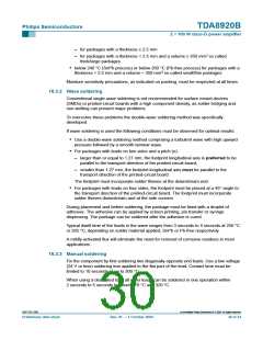 浏览型号TDA8920BJ的Datasheet PDF文件第30页