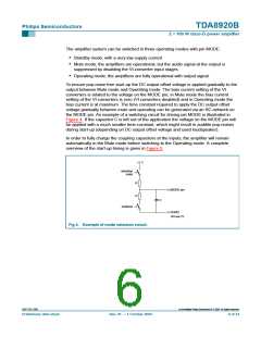 浏览型号TDA8920BJ的Datasheet PDF文件第6页