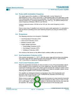 浏览型号TDA8920BJ的Datasheet PDF文件第8页