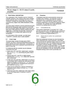浏览型号TDA8926的Datasheet PDF文件第6页