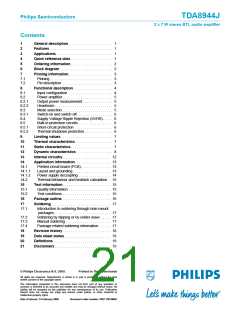 浏览型号TDA8944的Datasheet PDF文件第21页