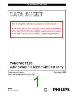 浏览型号74HC283的Datasheet PDF文件第1页