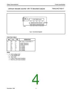 浏览型号74HC4017的Datasheet PDF文件第4页