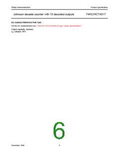 浏览型号74HC4017的Datasheet PDF文件第6页