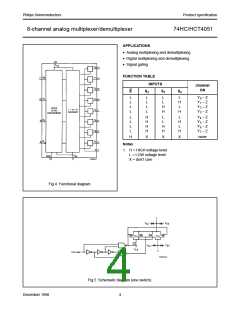 浏览型号74HC4051D的Datasheet PDF文件第4页