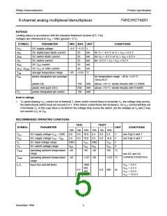浏览型号74HC4051D的Datasheet PDF文件第5页