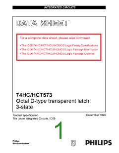 浏览型号74HC573PW的Datasheet PDF文件第1页