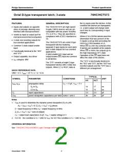 浏览型号74HC573PW的Datasheet PDF文件第2页