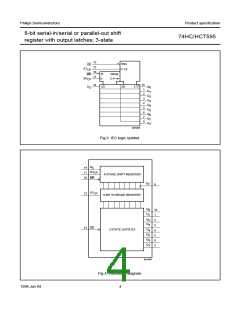 浏览型号74HC595D的Datasheet PDF文件第4页