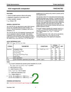 浏览型号74HC85的Datasheet PDF文件第2页