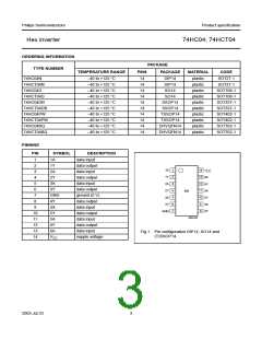 浏览型号74HCT04N的Datasheet PDF文件第3页