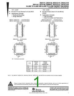 浏览型号74LS147的Datasheet PDF文件第1页
