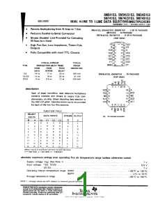 浏览型号74LS153的Datasheet PDF文件第1页