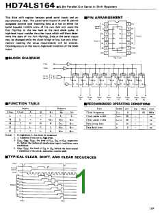 浏览型号74LS164的Datasheet PDF文件第1页