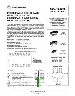 浏览型号74LS193的Datasheet PDF文件第1页