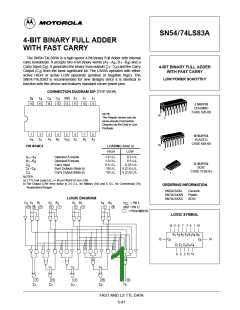 浏览型号74LS83的Datasheet PDF文件第1页