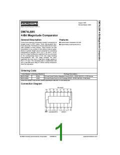 浏览型号74LS85的Datasheet PDF文件第1页