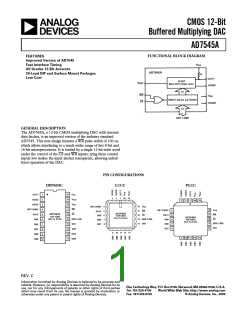 浏览型号AD7545AKN的Datasheet PDF文件第1页