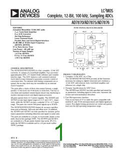 浏览型号AD7870JN的Datasheet PDF文件第1页
