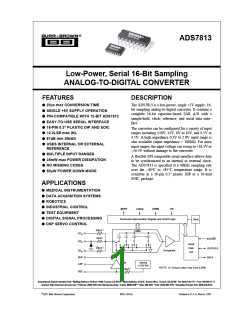 浏览型号ADS7813P的Datasheet PDF文件第1页