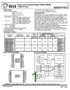浏览型号BS62UV1027STC的Datasheet PDF文件第1页