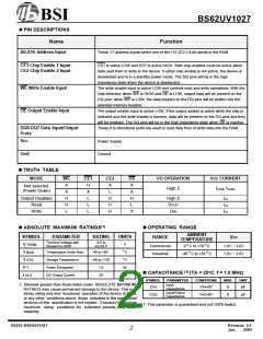 浏览型号BS62UV1027STC的Datasheet PDF文件第2页