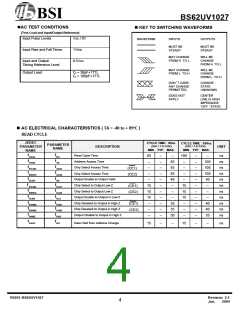 浏览型号BS62UV1027STC的Datasheet PDF文件第4页